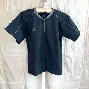 Mizuno Comp Short Sleeve Youth Batting Jacket in Black - Size YM